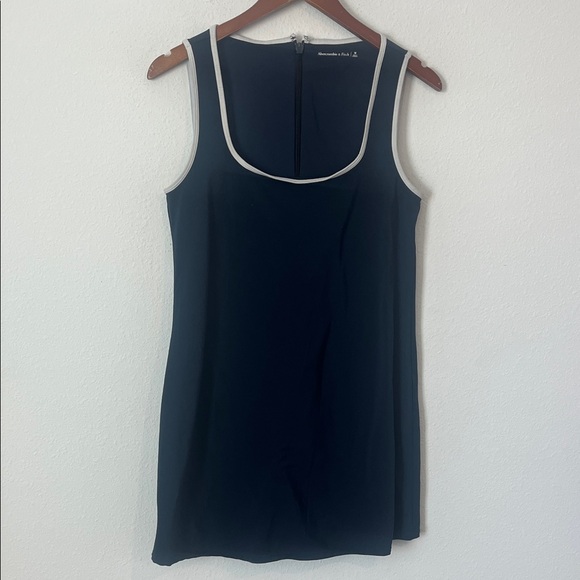 Abercrombie & Fitch Dresses & Skirts - Abercrombie & Fitch Blue Athletic Romper Dress with White Trim